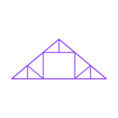 Buildings Trusses Room Attic Squared Craft Design Svg File, Free Vectors File